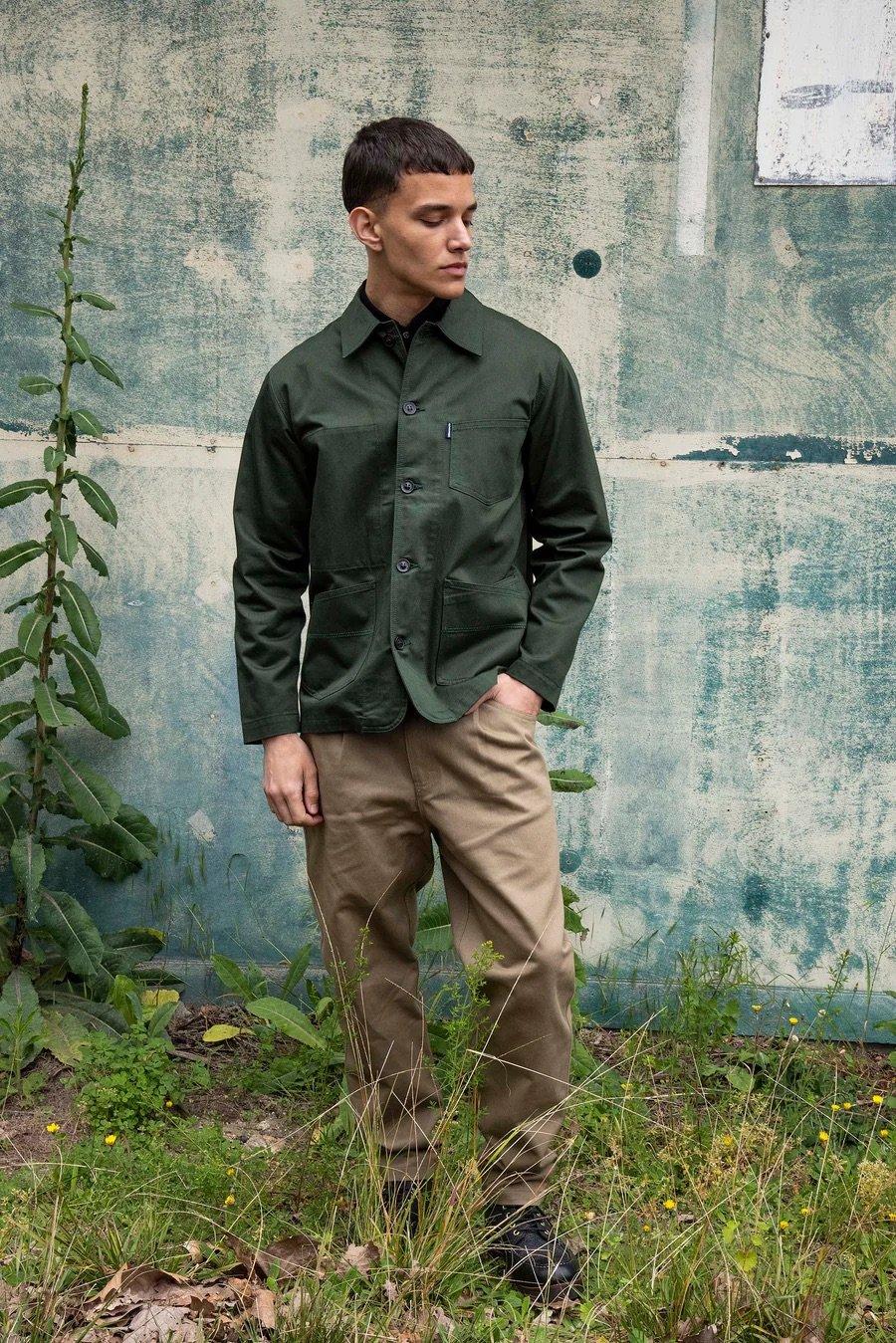 L'exception Veste De Travail Boutonnée Vert Sapin Misericordia