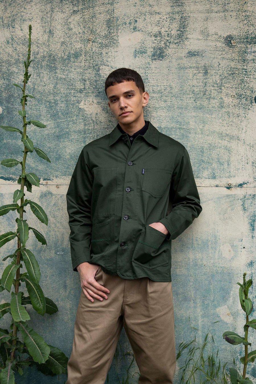 L'exception Veste De Travail Boutonnée Vert Sapin Misericordia