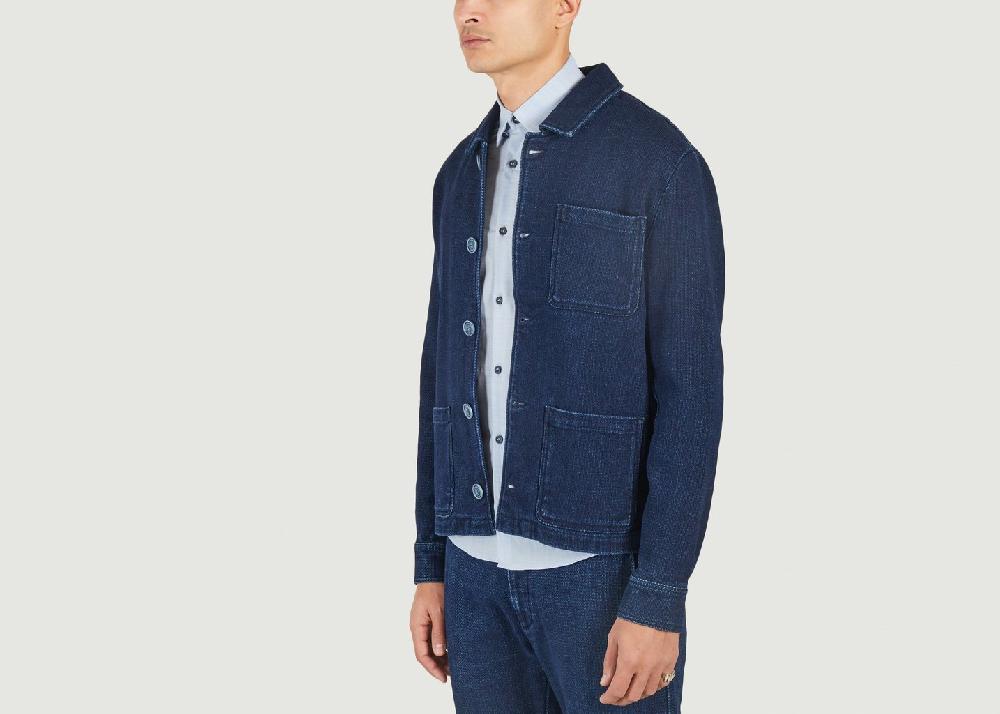 L'exception Veste De Travail En Coton Biologique Denim JagVi Rive Gauche