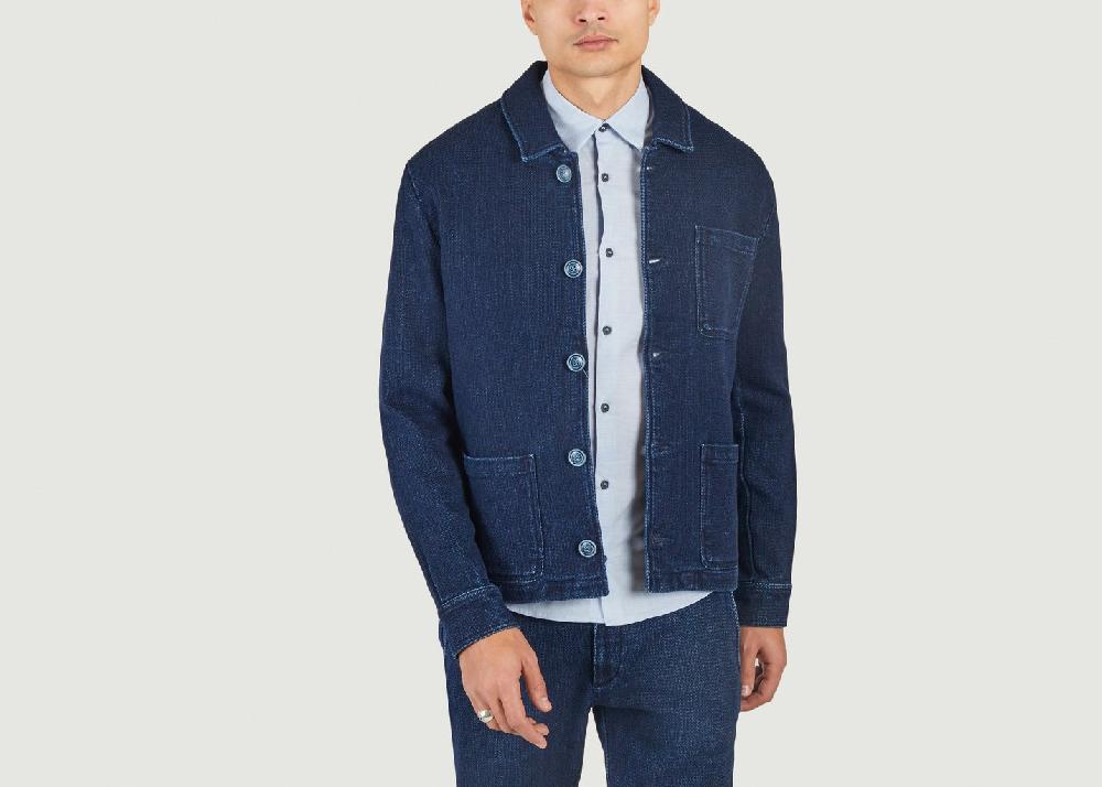 l'exception Veste de travail en coton biologique Denim JagVi Rive Gauche