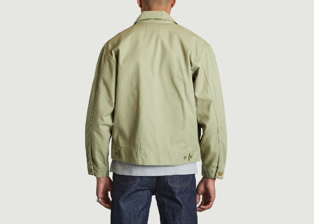L'exception Veste Droite En Twill Union Khaki Levi's Made And Crafted