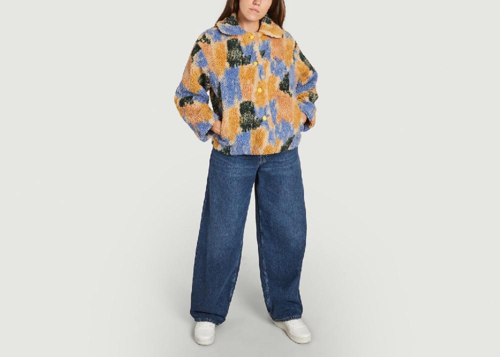 L'exception Veste Effet Fourrure Motif Fantaisie Multicolore Bobo Choses