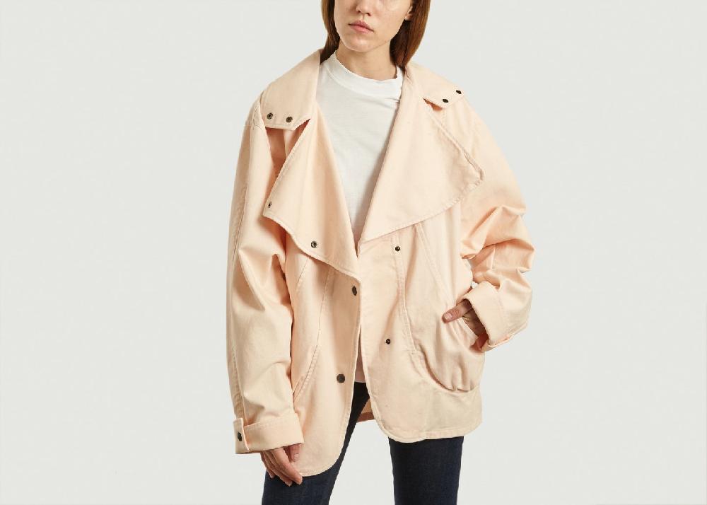 l'exception Veste En Denim Atlas Rose Pâle Fête Impériale