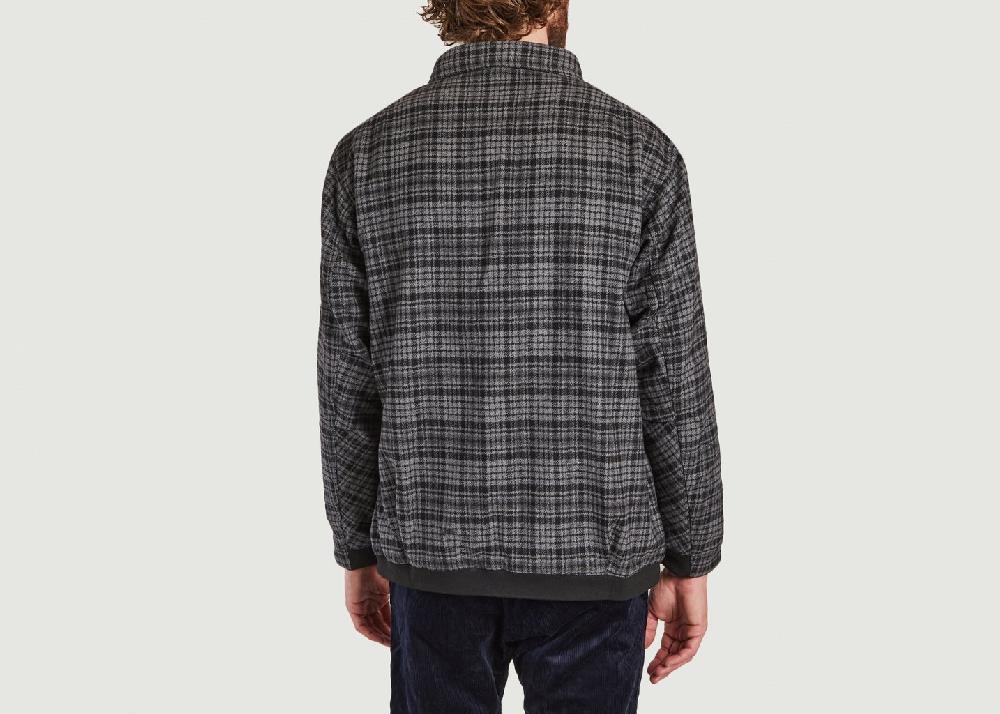L'exception Veste En Flanelle à Carreaux Gris Gramicci