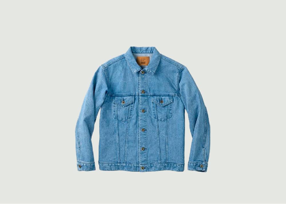 l'exception Veste en jean délavé Kouzo (楮 コウゾ) Denim Japan Blue Jeans