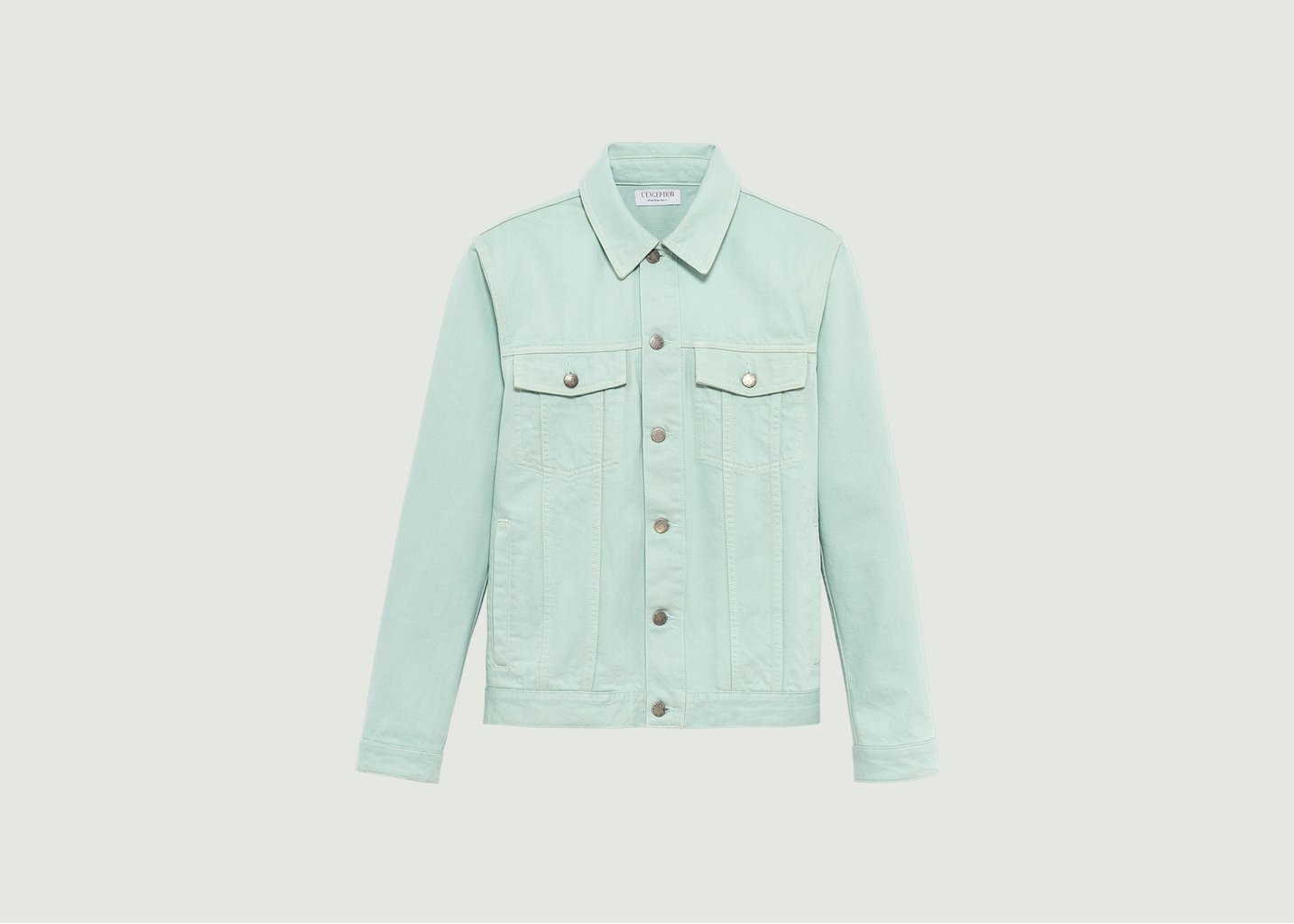 l'exception Veste en Jean vert d'eau Denim L'Exception Paris
