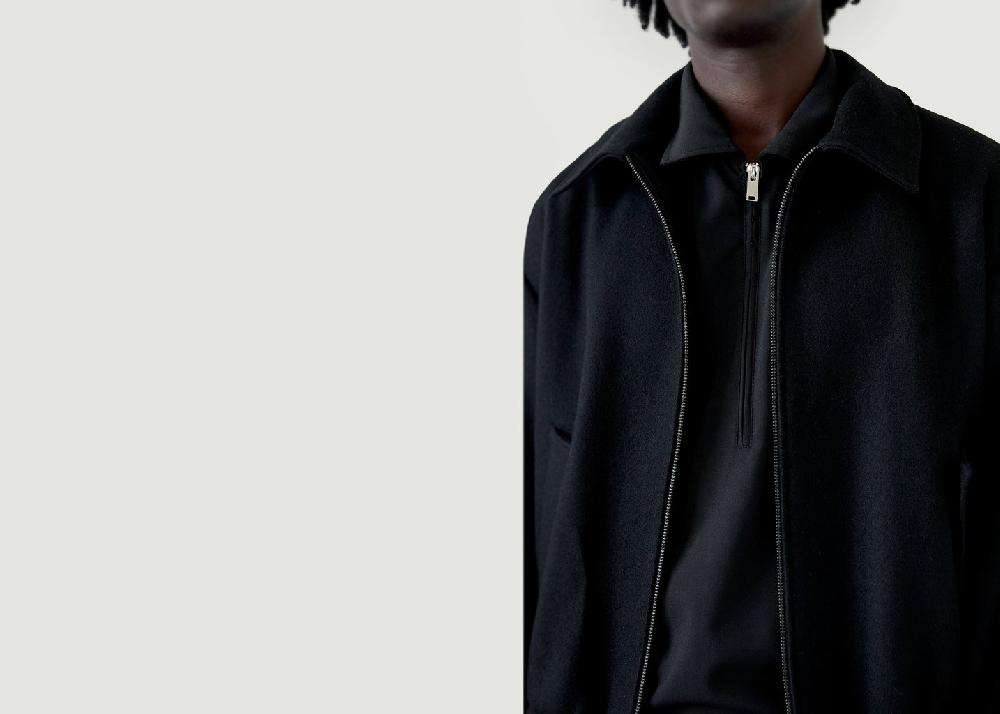 L'exception Veste En Laine Eldey Noir Walkers Appeal