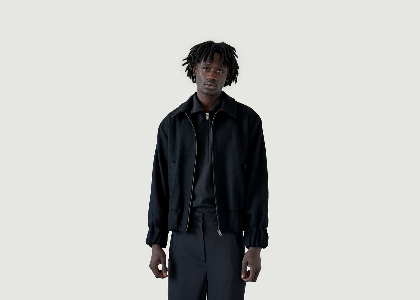 l'exception Veste En Laine Eldey Noir Walkers Appeal