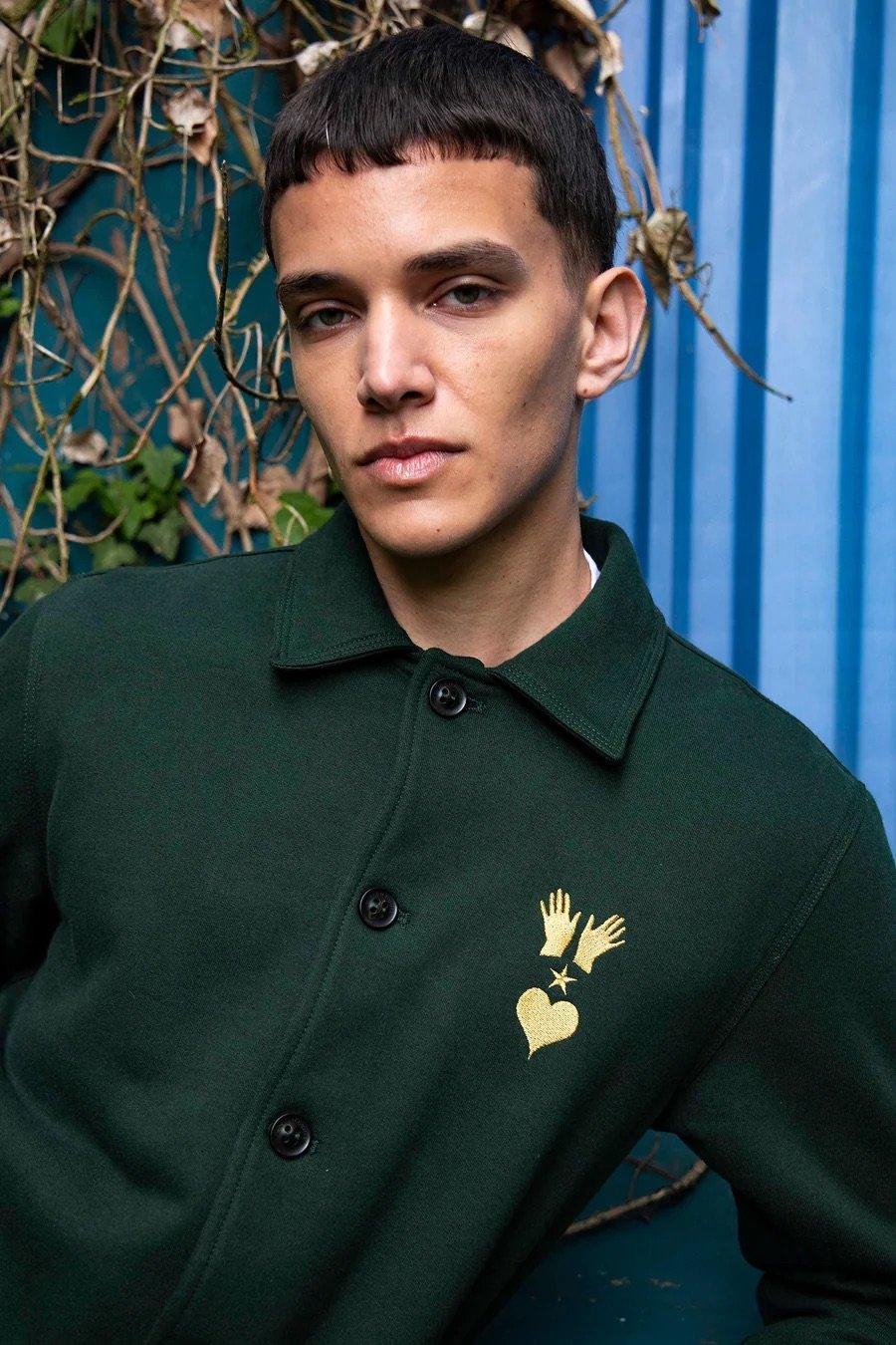 L'exception Veste Estévez Boutonnée Vert Bouteille Misericordia