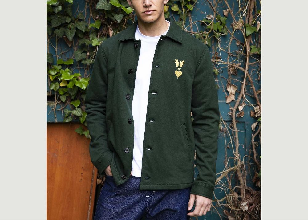 l'exception Veste Estévez boutonnée Vert Bouteille Misericordia