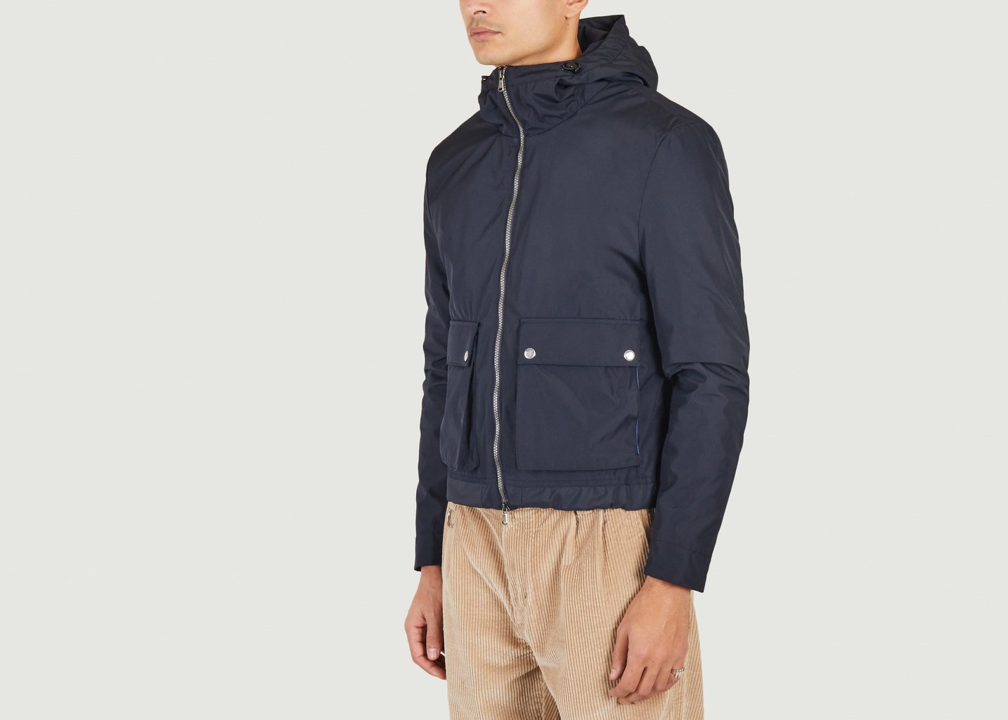 L'exception Veste Imperméable à Capuche Bleu Marine JagVi Rive Gauche