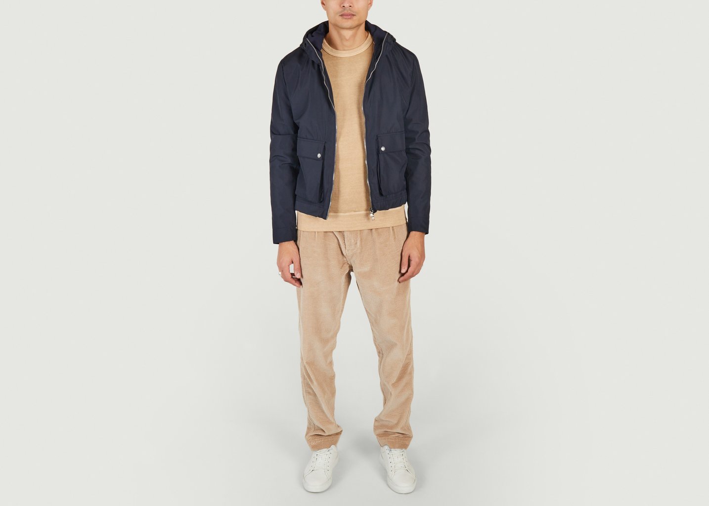 L'exception Veste Imperméable à Capuche Bleu Marine JagVi Rive Gauche