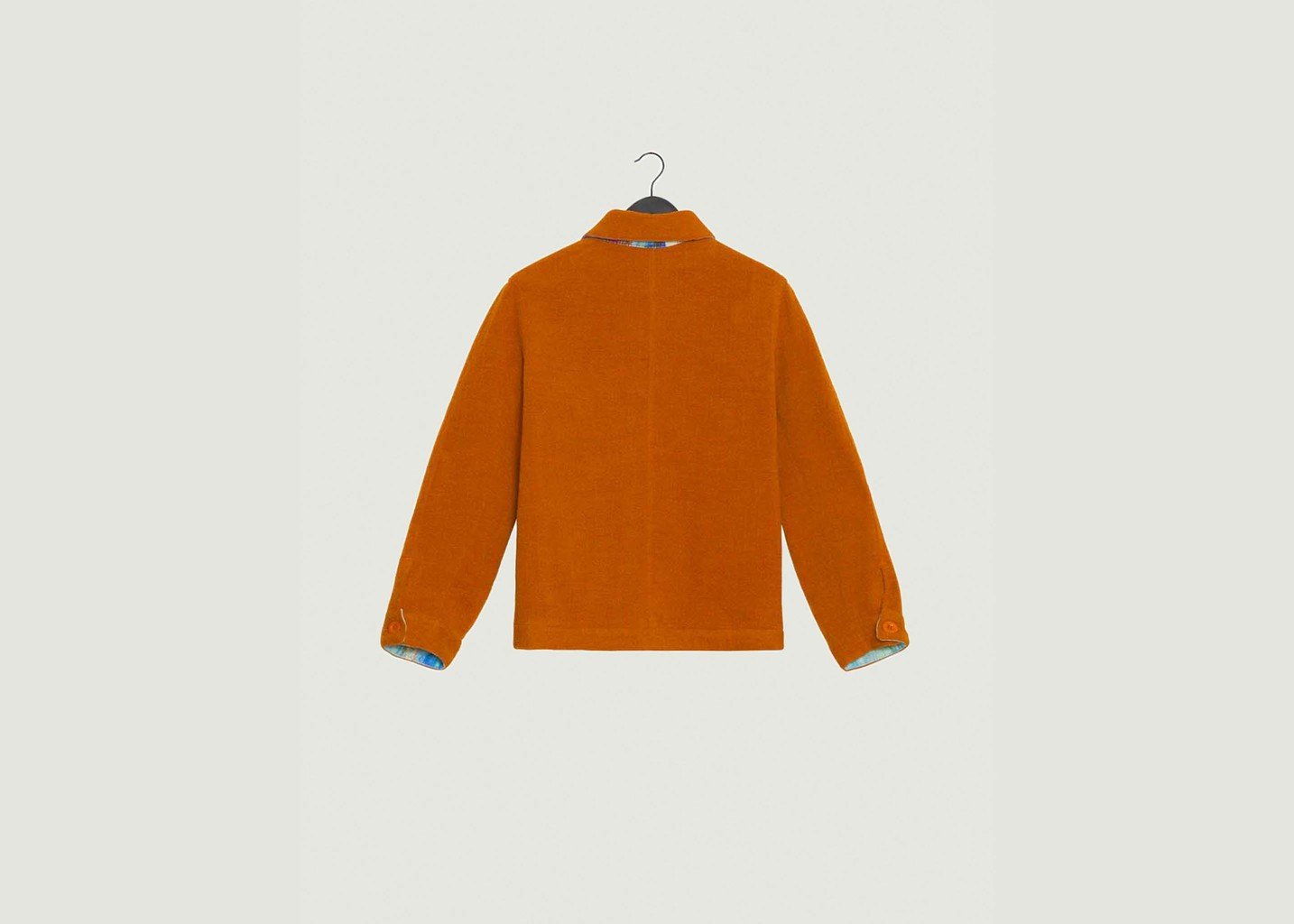 L'exception Veste IOTA Laine Mix Orange Christine Phung