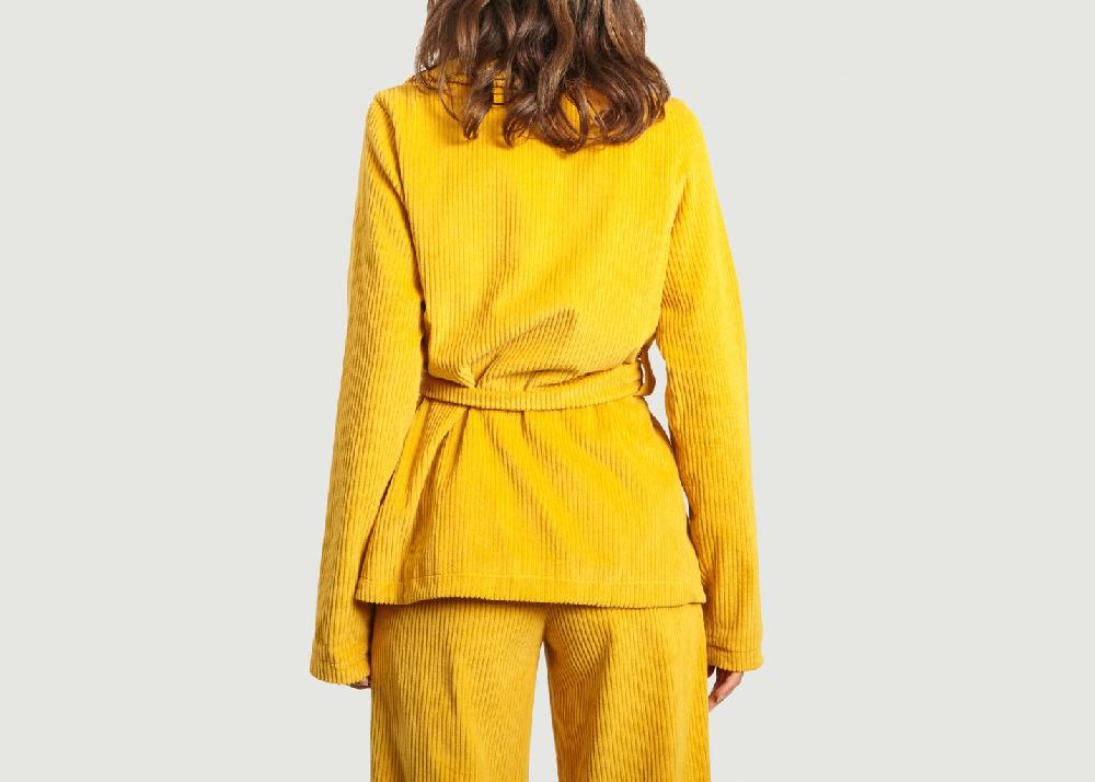 L'exception Veste Isis En Velours Ocre Elise Chalmin