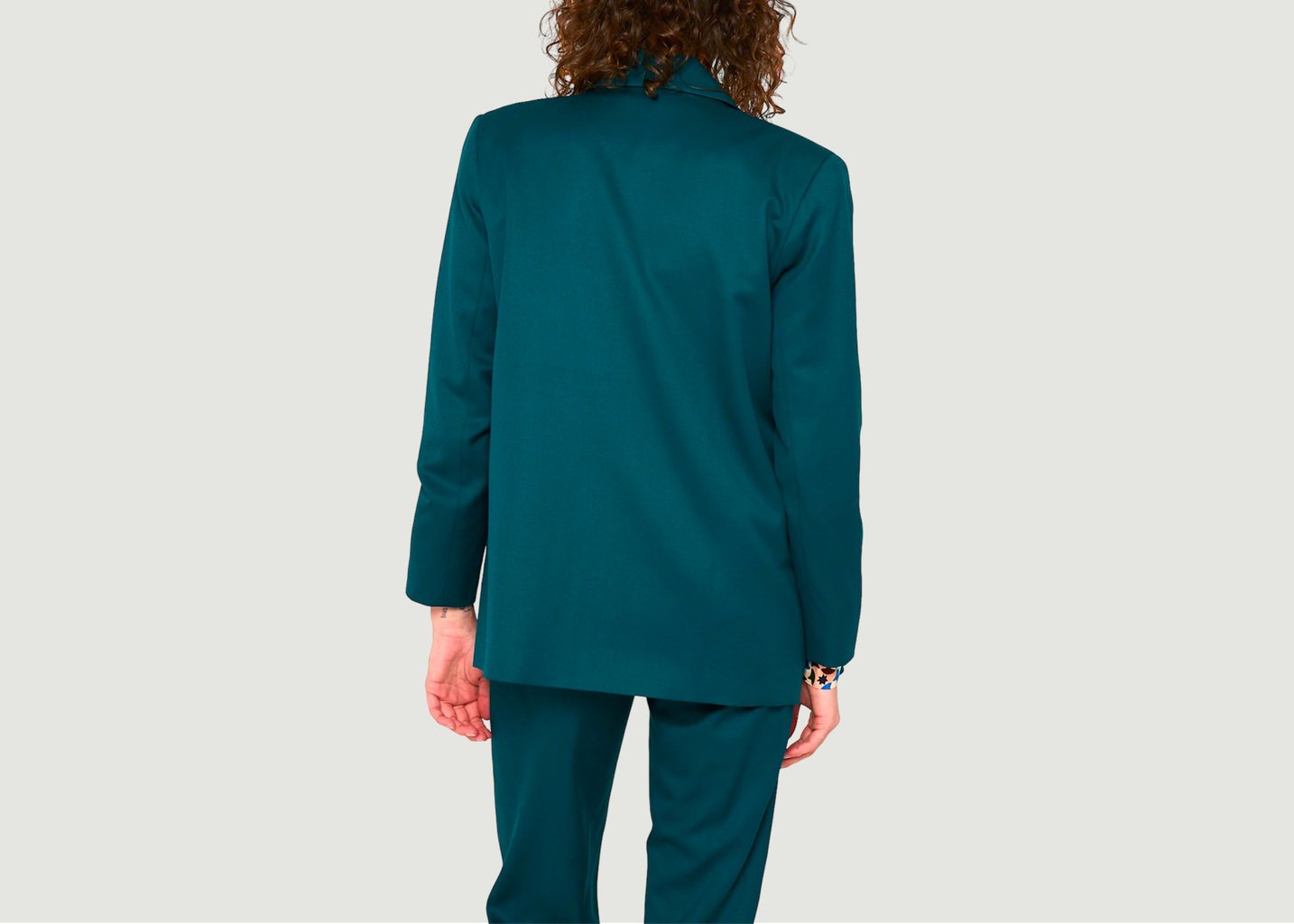 L'exception Veste Mariana Thorens Bleu Canard Modetrotter