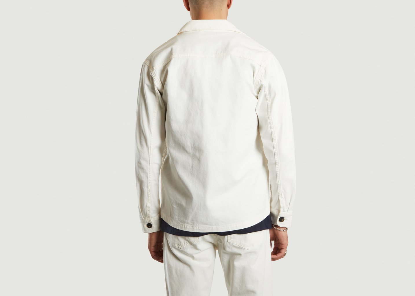 L'exception Veste Pine En Coton Certifié GOTS Blanc Knowledge Cotton Apparel