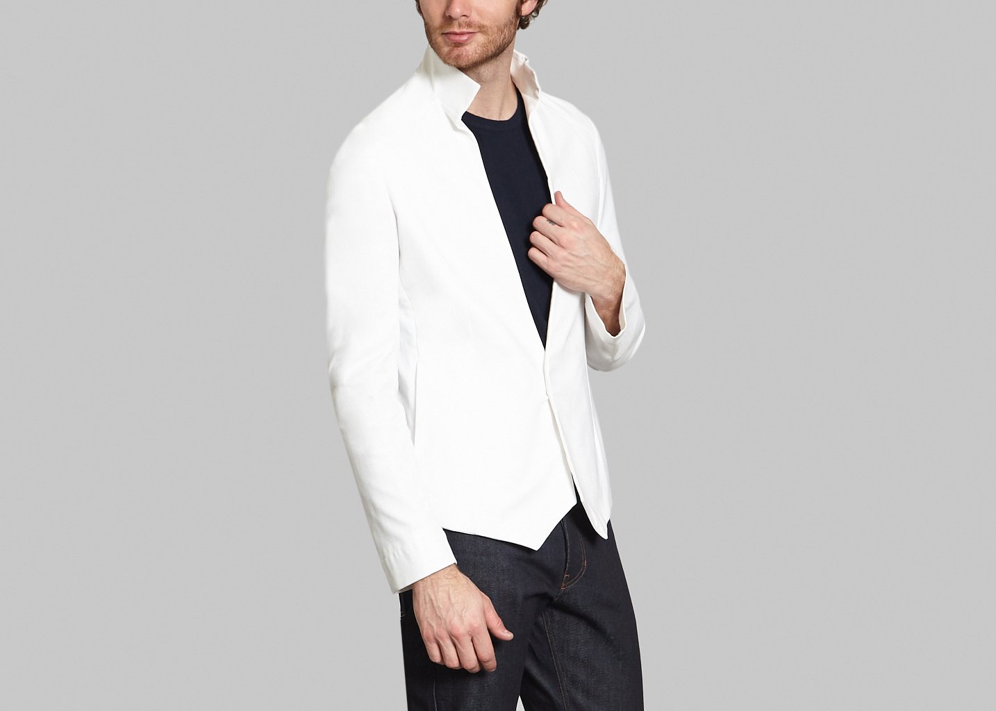 L'exception Veste Piquée Caporal Blanc Sébastien Blondin