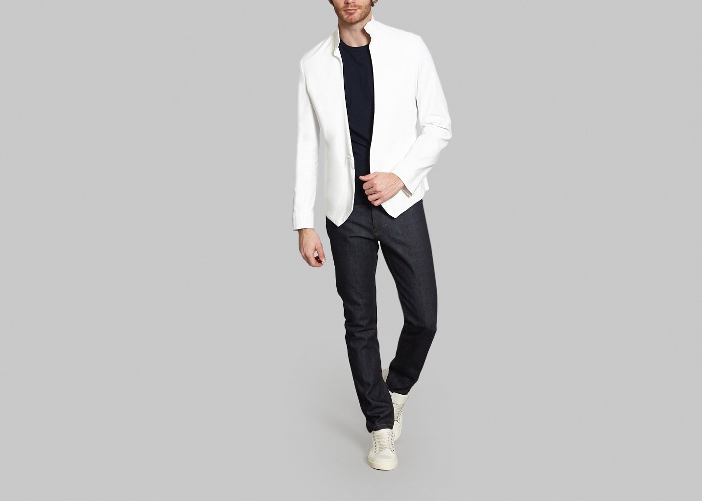 L'exception Veste Piquée Caporal Blanc Sébastien Blondin