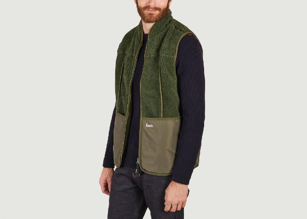 L'exception Veste Sans Manche Fell Khaki Forét Studio
