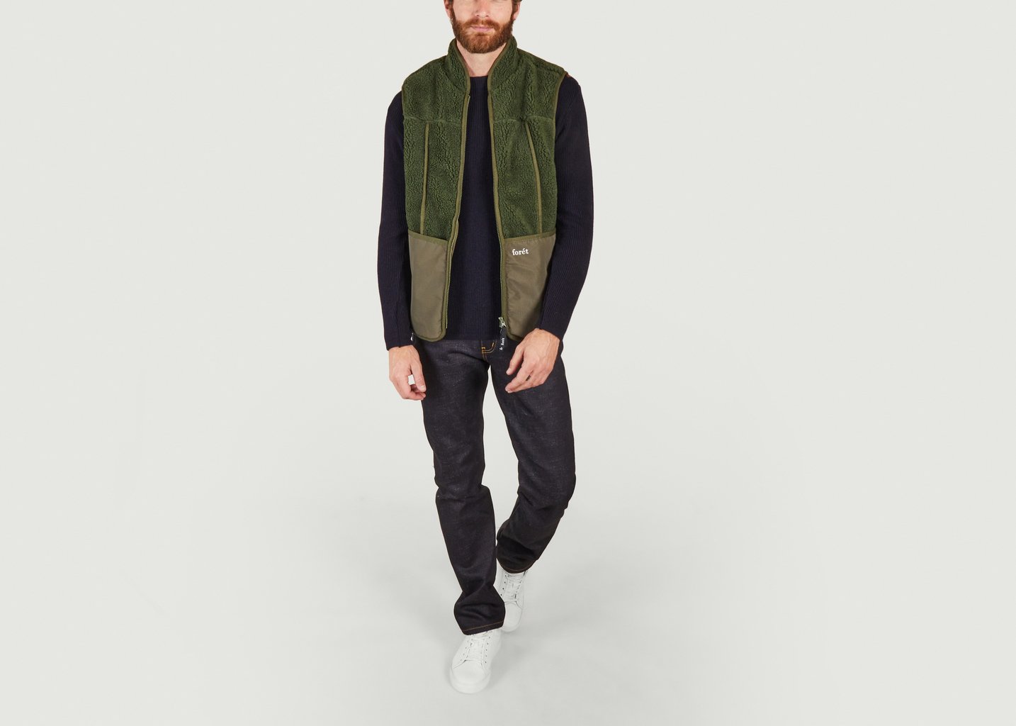 L'exception Veste Sans Manche Fell Khaki Forét Studio