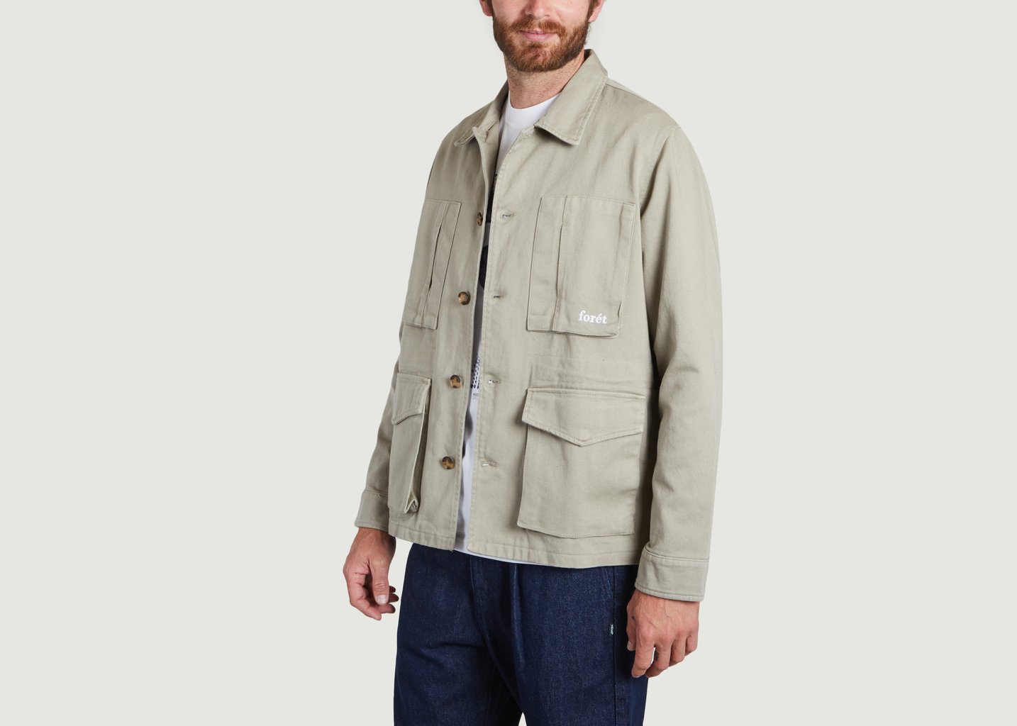 L'exception Veste Sow En Coton Biologique Beige Forét Studio