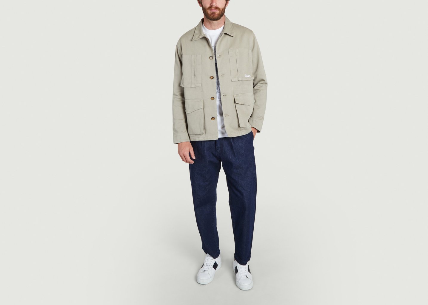 L'exception Veste Sow En Coton Biologique Beige Forét Studio