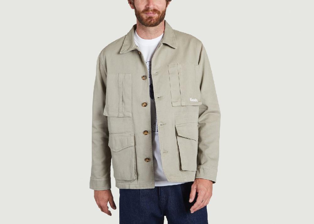 l'exception Veste Sow en coton biologique Beige Forét Studio