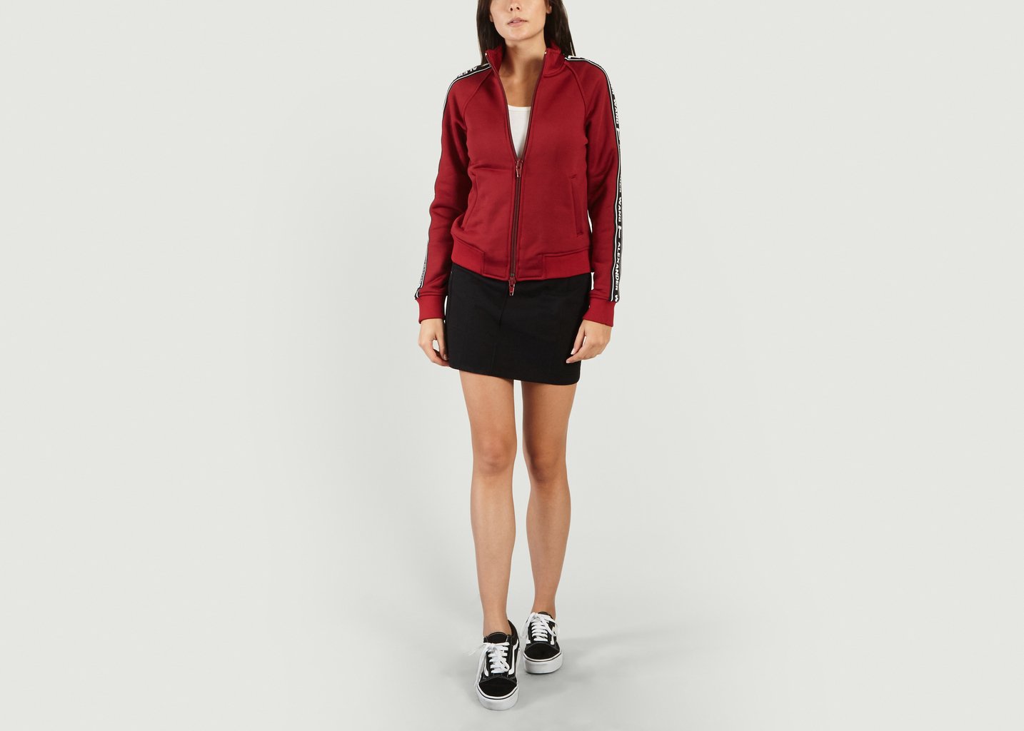 L'exception Veste Sportswear Logotypée Rouge Foncé T By Alexander Wang