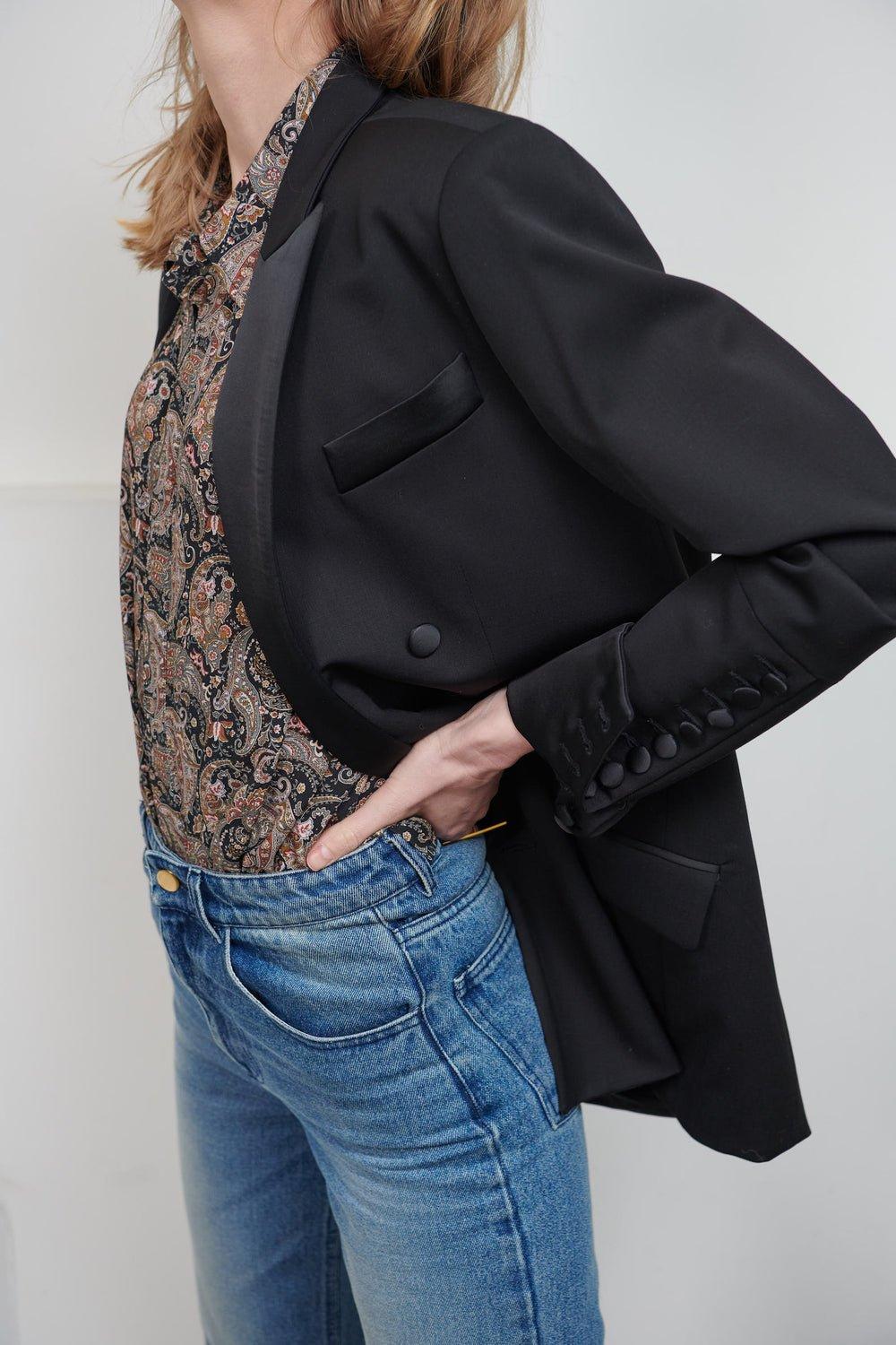 L'exception Veste Tailleur Ben Noir Sarah De Saint Hubert