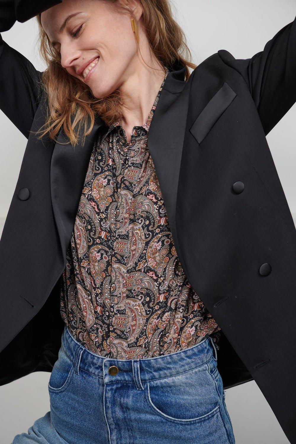 L'exception Veste Tailleur Ben Noir Sarah De Saint Hubert
