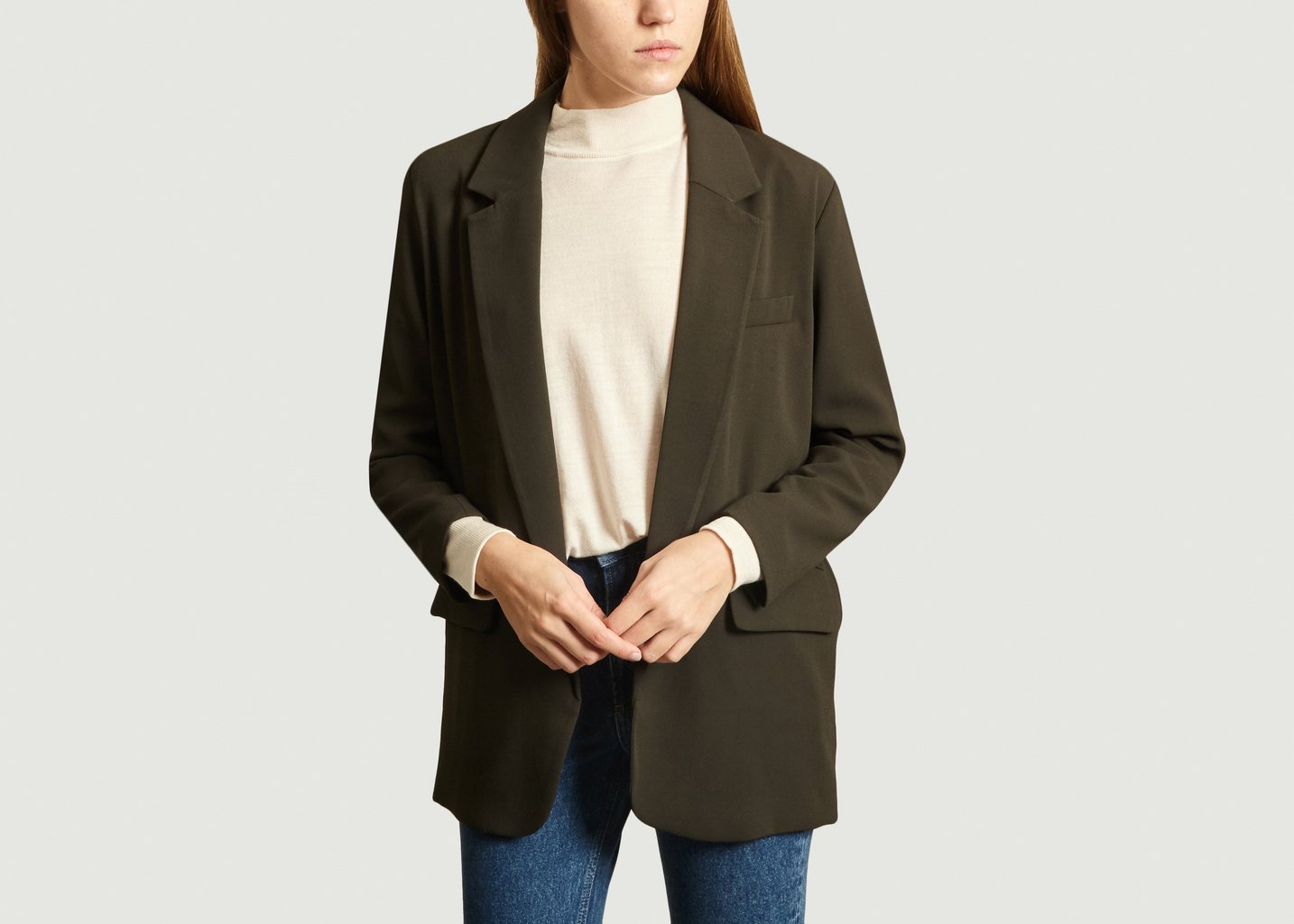 l'exception Veste Tailleur Didaboo Khaki American Vintage