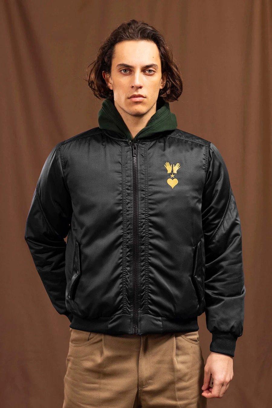 L'exception Veste Teddy Avec Broderie Bougies Noir Misericordia