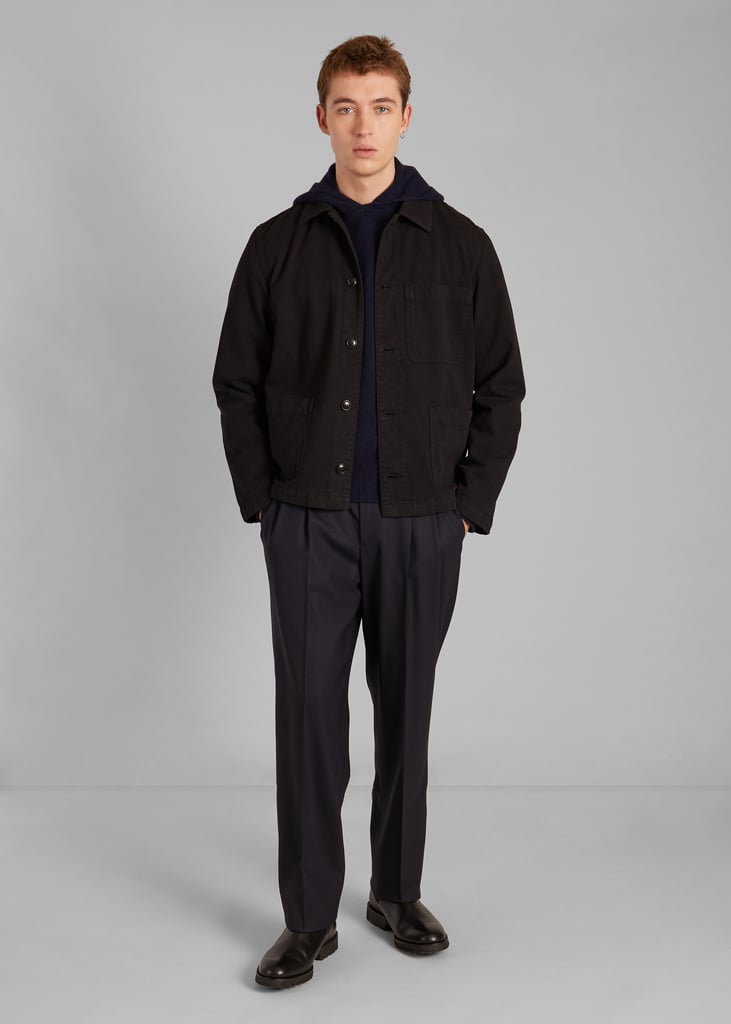 L'exception Veste Worker En Toile De Coton Noir L'Exception Paris