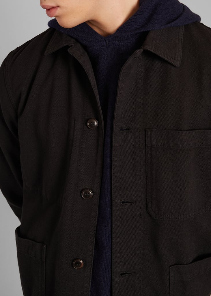 L'exception Veste Worker En Toile De Coton Noir L'Exception Paris