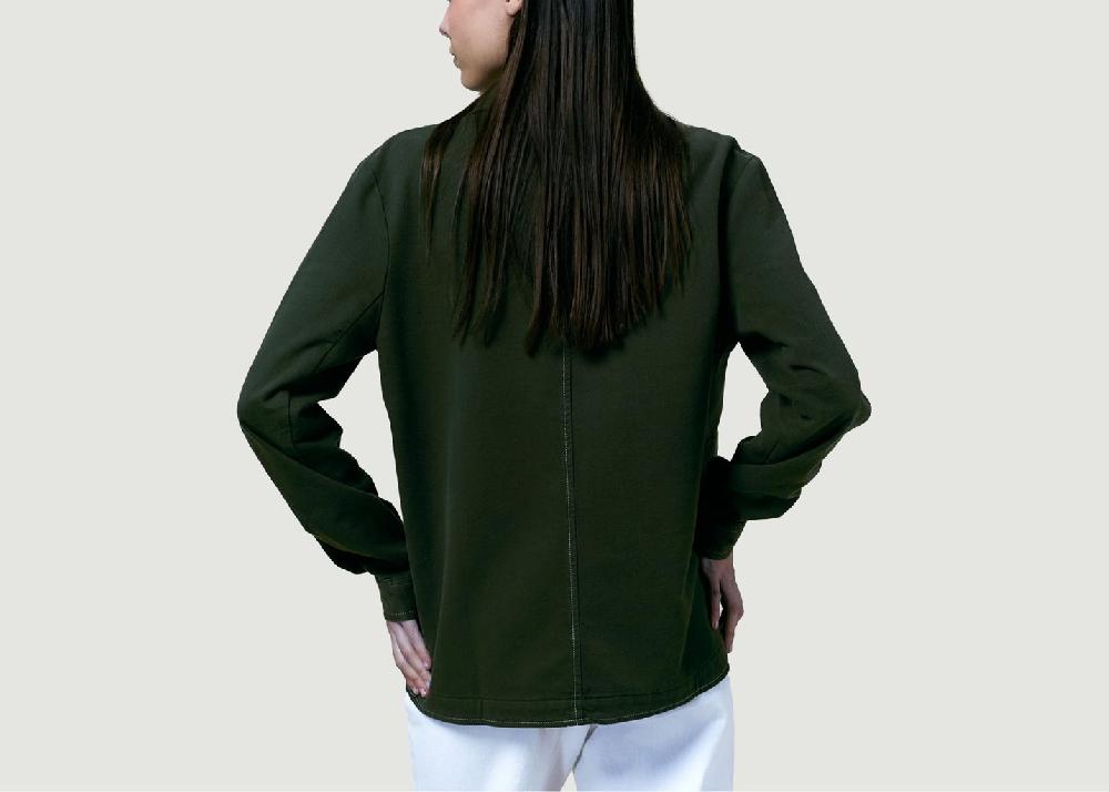 L'exception Veste Worker En Toile Khaki Côtelé Paris