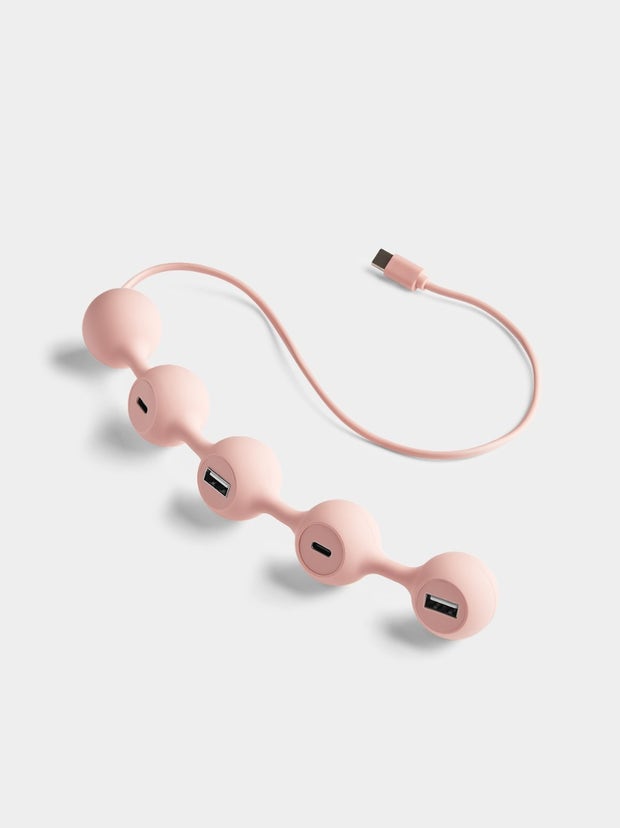 lexon Hub USB C Peas Hub C par Valentina & Simone Spalvieri