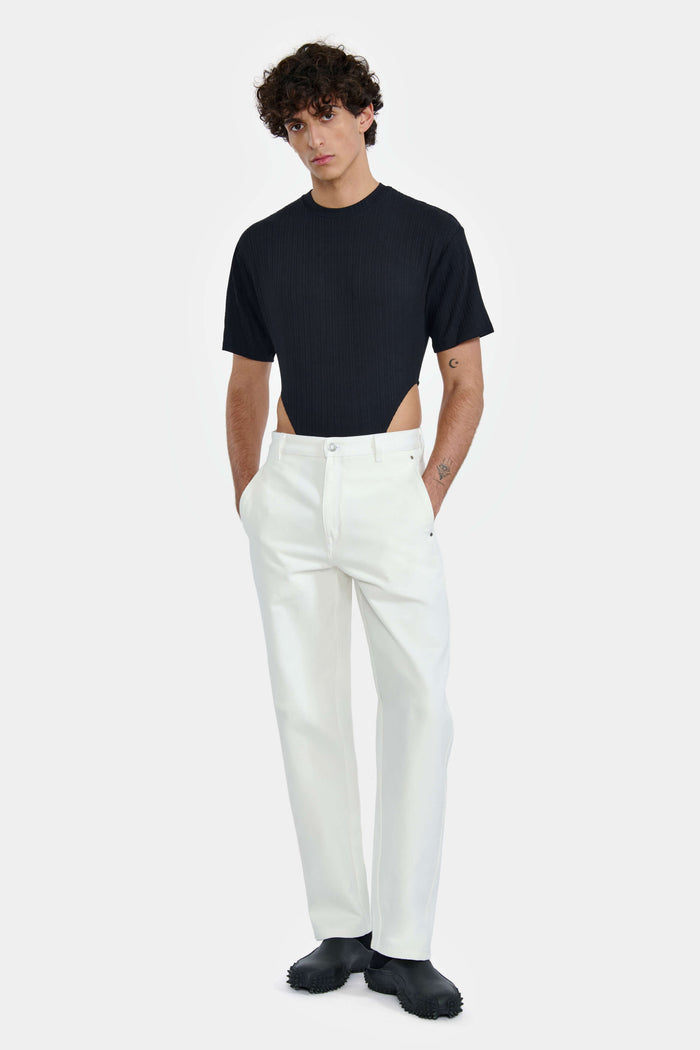 lgn louis gabriel nouchi BODY T SHIRT EN JERSEY CÔTELÉ RECYCLÉ lgn louis gabriel nouchi BODY T SHIRT EN JERSEY CÔTELÉ RECYCLÉ