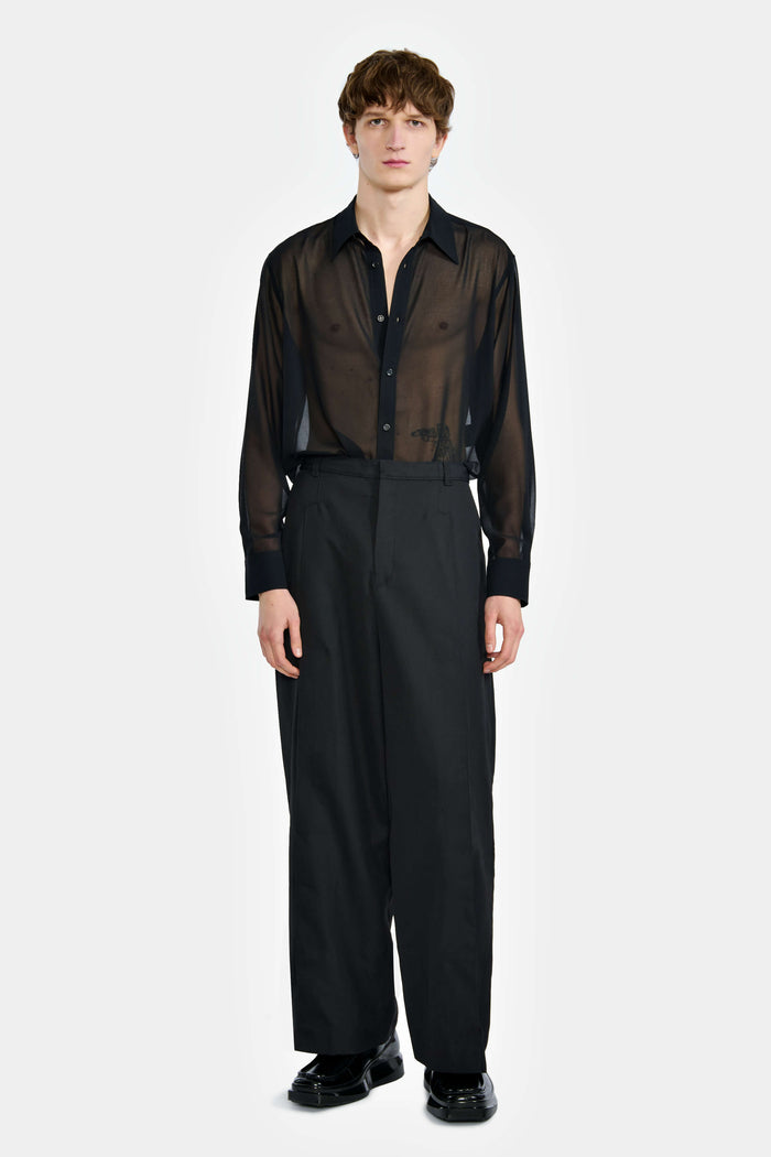 lgn louis gabriel nouchi CHEMISE CLASSIQUE TRANSPARENTE