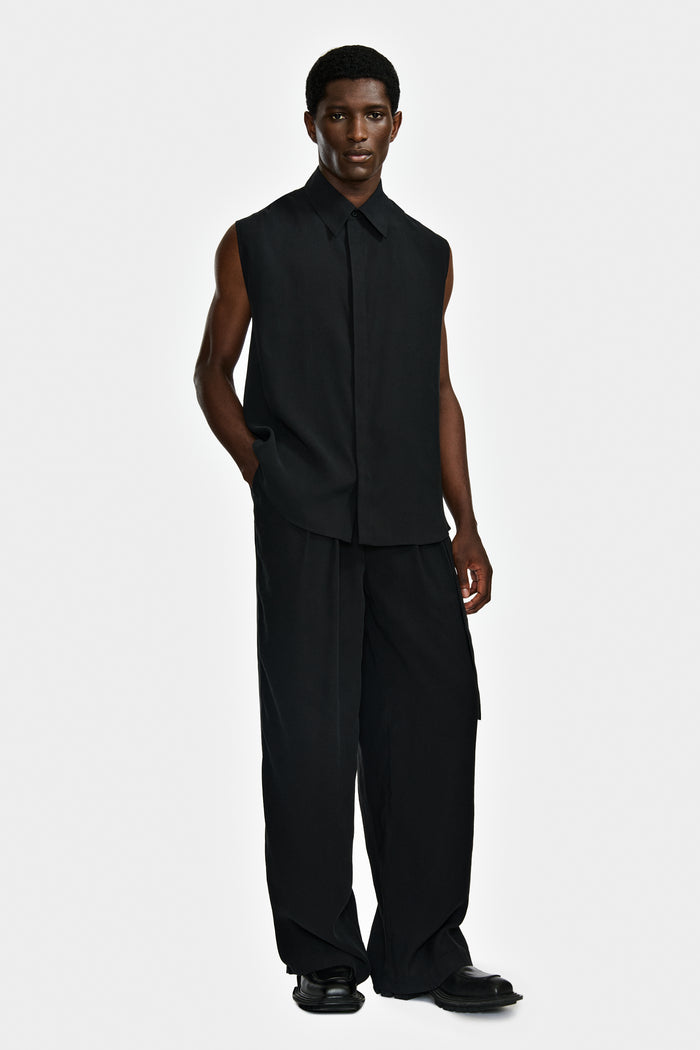 Lgn Louis Gabriel Nouchi CHEMISE SANS MANCHES AVEC DOS TWISTÉ EN VISCOSE