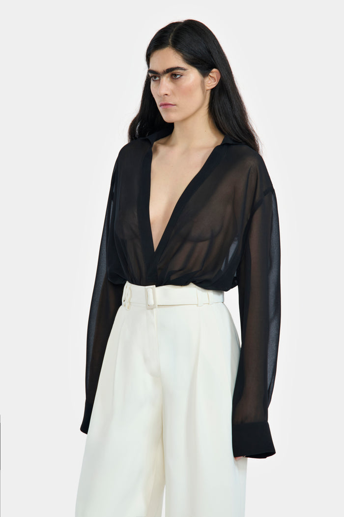 Lgn Louis Gabriel Nouchi CHEMISE VAREUSE TRANSPARENTE