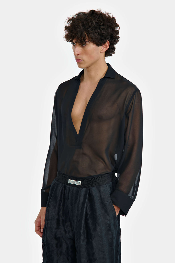 lgn louis gabriel nouchi CHEMISE VAREUSE TRANSPARENTE