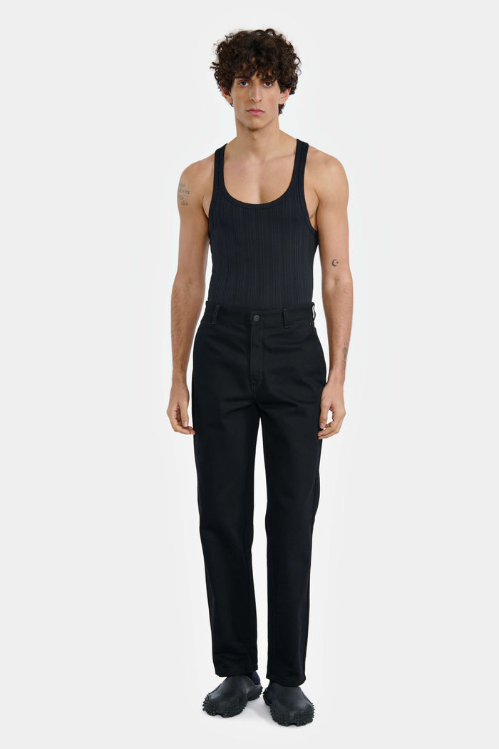 lgn louis gabriel nouchi DÉBARDEUR EN JERSEY DE COTON CÔTELÉ