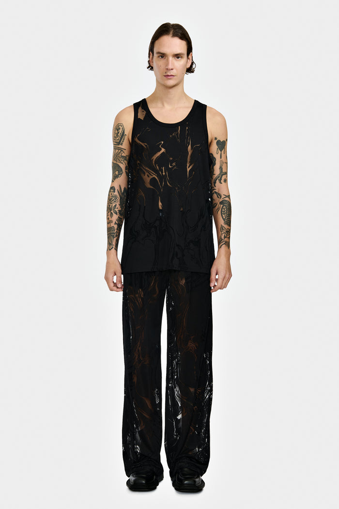 lgn louis gabriel nouchi DÉBARDEUR EN JERSEY DÉVORÉ MARBRURE lgn louis gabriel nouchi DÉBARDEUR EN JERSEY DÉVORÉ MARBRURE