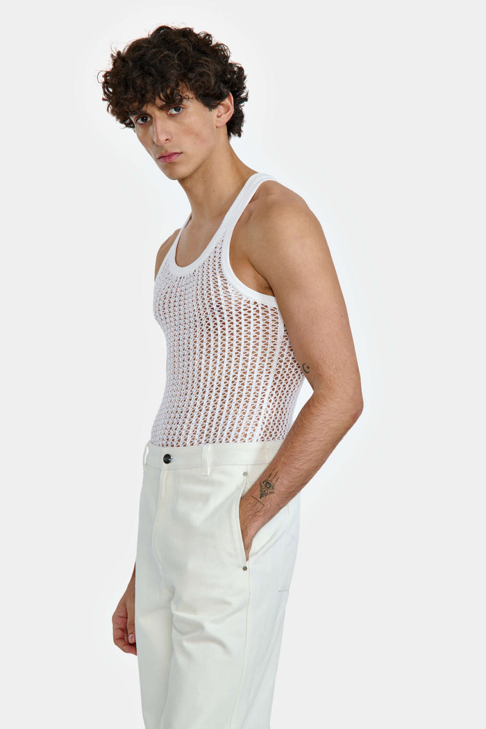 Lgn Louis Gabriel Nouchi DÉBARDEUR EN TRICOT POINT FILET