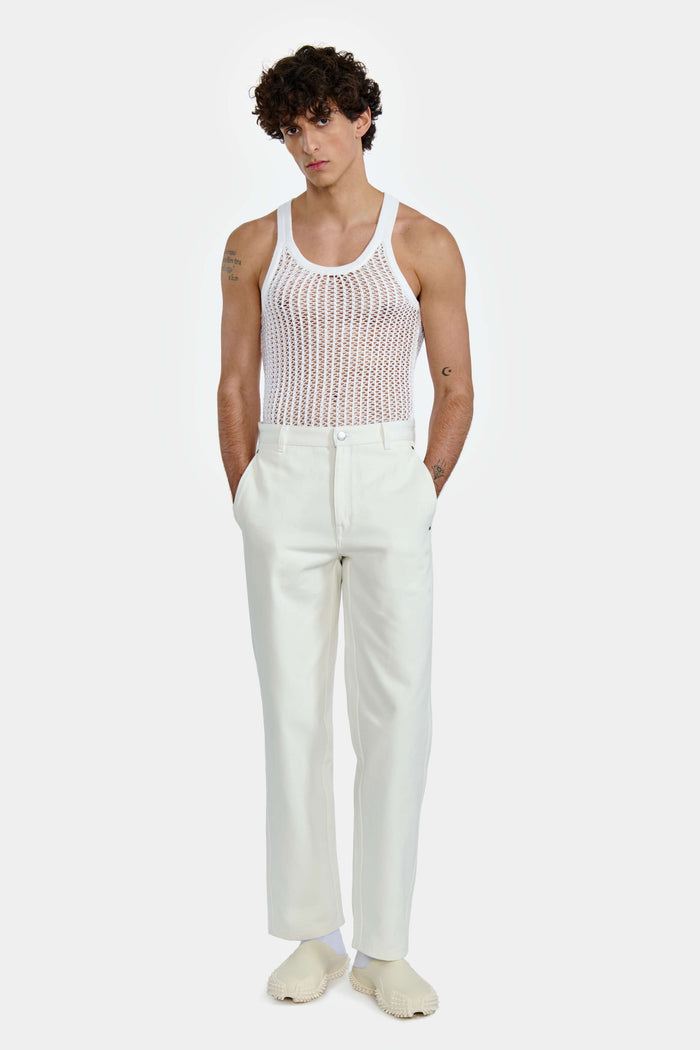 lgn louis gabriel nouchi DÉBARDEUR EN TRICOT POINT FILET