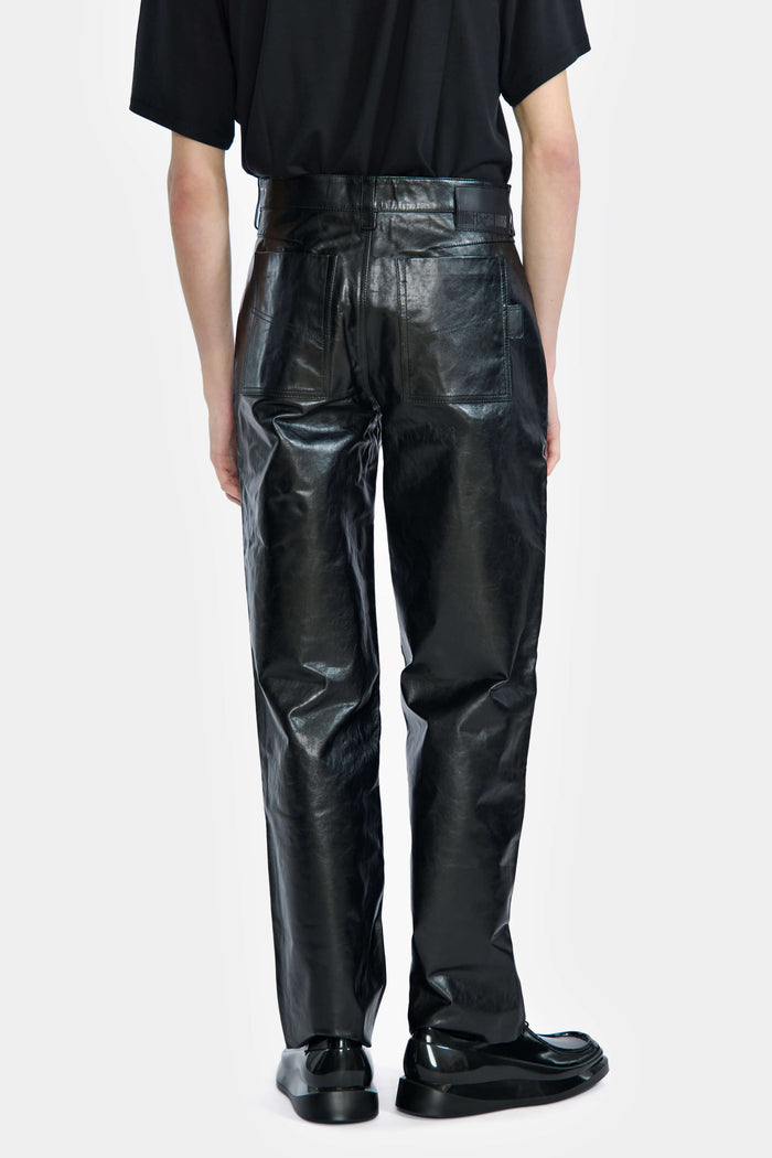 Lgn Louis Gabriel Nouchi PANTALON DROIT EN CUIR
