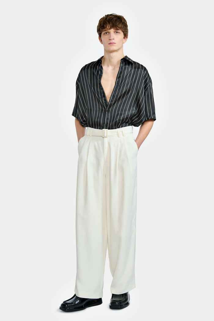 lgn louis gabriel nouchi PANTALON LARGE À PLIS