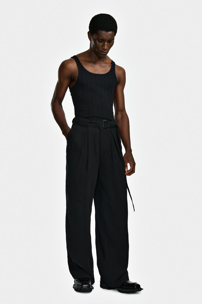 lgn louis gabriel nouchi PANTALON LARGE À PLIS