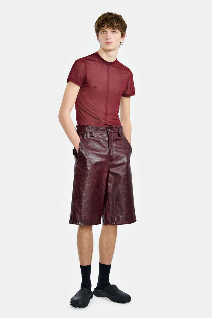Lgn Louis Gabriel Nouchi SHORT DROIT EN CUIR
