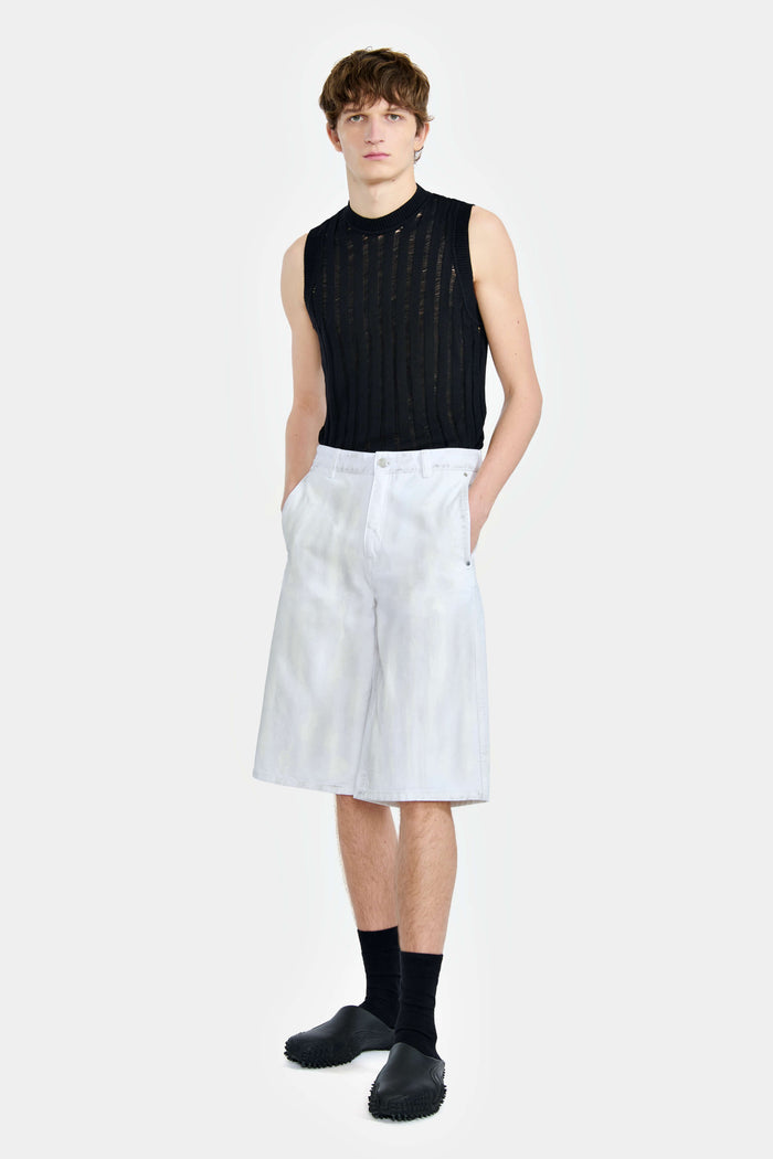 lgn louis gabriel nouchi SHORT DROIT EN DENIM